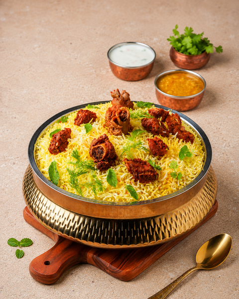 Zafrani Mutton Biryani – Heat & Eat Travel Pack (850g) | Pista House
