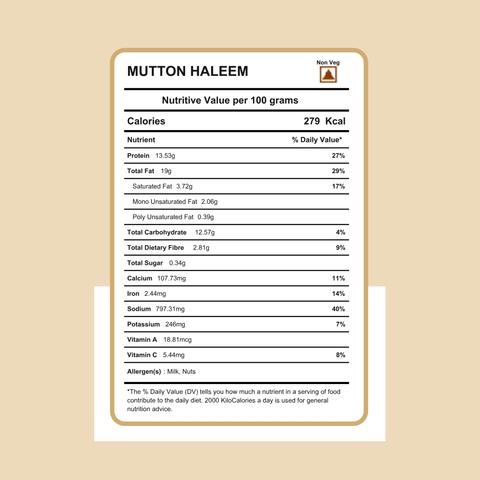 Pista House Mutton Haleem - 850g Travel Pack